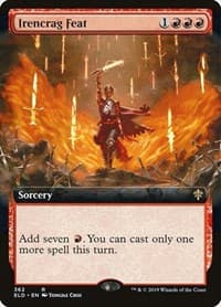 Irencrag Feat (Extended Art) - Throne of Eldraine - Magic: The Gathering card