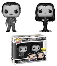 The Addams Family: Gomez and Morticia Addams Black and White 2-Pack - Pop! Vinyl - Funko card
