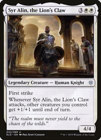 Syr Alin, the Lion's Claw - Throne of Eldraine - Magic: The Gathering card