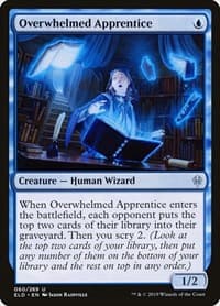 Overwhelmed Apprentice - Throne of Eldraine - Magic: The Gathering card