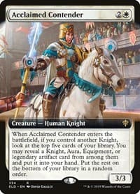 Acclaimed Contender (Extended Art) - Throne of Eldraine - Magic: The Gathering card
