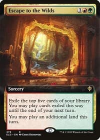 Escape to the Wilds (Extended Art) - Throne of Eldraine - Magic: The Gathering card