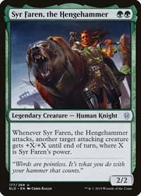 Syr Faren, the Hengehammer - Throne of Eldraine - Magic: The Gathering card