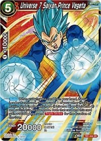Universe 7 Saiyan Prince Vegeta (Shatterfoil) - Draft Box 04 - Dragon Brawl - Dragon Ball Super: Masters card