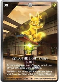 Sola, the Light Spirit (Silver Metal) (ARG September 2019 Regional) - Argent Saga Promos - Argent Saga TCG card