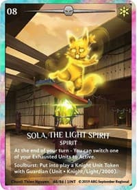 Sola, the Light Spirit (Rainbow Metal) (ARG September 2019 Regional) - Argent Saga Promos - Argent Saga TCG card