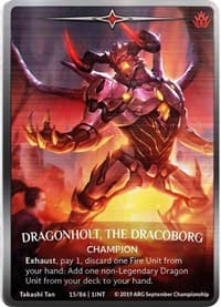 Dragonholt, the Dracoborg (Silver Metal) (ARG September 2019 Championship) - Argent Saga Promos - Argent Saga TCG card
