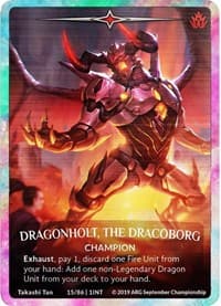 Dragonholt, the Dracoborg (Rainbow Metal) (ARG September 2019 Championship) - Argent Saga Promos - Argent Saga TCG card