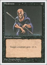 Weakness - Fourth Edition - Magic: The Gathering card