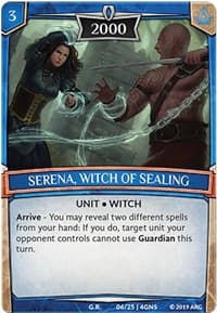 Serena, Witch of Sealing - Expansion Pack 2: Genesis - Argent Saga TCG card