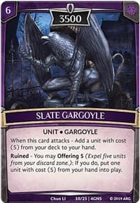 Slate Gargoyle - Expansion Pack 2: Genesis - Argent Saga TCG card