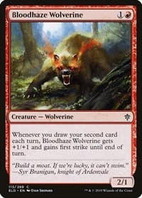 Bloodhaze Wolverine - Throne of Eldraine - Magic: The Gathering card