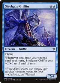 Steelgaze Griffin - Throne of Eldraine - Magic: The Gathering card