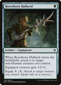 Rosethorn Halberd - Throne of Eldraine - Magic: The Gathering card