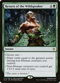 Return of the Wildspeaker - Throne of Eldraine - Magic: The Gathering card