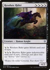 Resolute Rider - Throne of Eldraine - Magic: The Gathering card