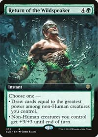 Return of the Wildspeaker (Extended Art) - Throne of Eldraine - Magic: The Gathering card