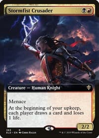 Stormfist Crusader (Extended Art) - Throne of Eldraine - Magic: The Gathering card