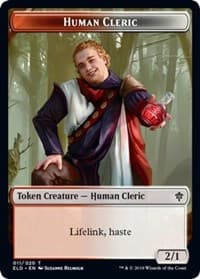 Human Cleric Token - Throne of Eldraine - Magic: The Gathering card