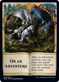 Emblem - On an Adventure - Throne of Eldraine - Magic: The Gathering card