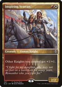 Inspiring Veteran - Promo Pack: Throne of Eldraine - Magic: The Gathering card