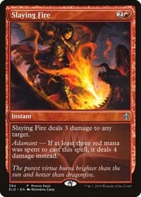 Slaying Fire - Promo Pack: Throne of Eldraine - Magic: The Gathering card