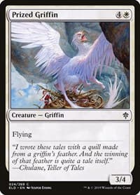 Prized Griffin - Throne of Eldraine - Magic: The Gathering card