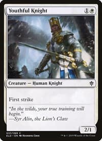 Youthful Knight - Throne of Eldraine - Magic: The Gathering card