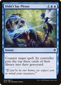 Didn't Say Please - Throne of Eldraine - Magic: The Gathering card