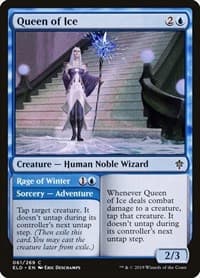 Queen of Ice - Throne of Eldraine - Magic: The Gathering card