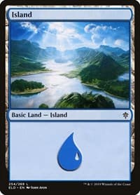 Island (254) - Throne of Eldraine - Magic: The Gathering card