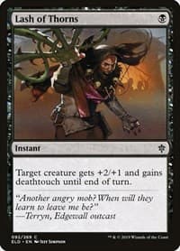 Lash of Thorns - Throne of Eldraine - Magic: The Gathering card
