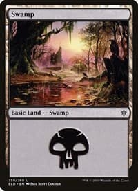 Swamp (258) - Throne of Eldraine - Magic: The Gathering card