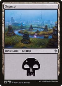 Swamp (260) - Throne of Eldraine - Magic: The Gathering card