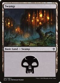 Swamp (261) - Throne of Eldraine - Magic: The Gathering card