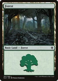 Forest (267) - Throne of Eldraine - Magic: The Gathering card