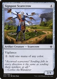 Signpost Scarecrow - Throne of Eldraine - Magic: The Gathering card