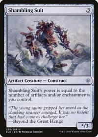 Shambling Suit - Throne of Eldraine - Magic: The Gathering card