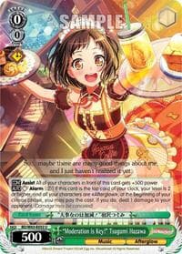 "Moderation is Key!" Tsugumi Hazawa - BanG Dream! Girls Band Party! Vol.2 - Weiss Schwarz card