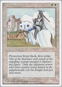 White Knight - Fourth Edition - Magic: The Gathering card