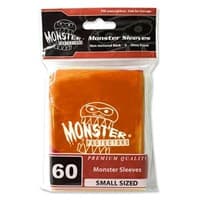 Small Sleeves with Logo - Glossy - Orange (60-Pack) - Monster Protectors Card Sleeves - Card Sleeves card