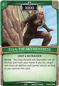 Ella, the Sky Huntress - Expansion Pack 2: Genesis - Argent Saga TCG card
