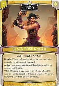 Black Rose Knight - Expansion Pack 2: Genesis - Argent Saga TCG card