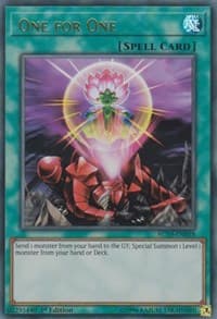 One for One - Advent Calendar 2019 - YuGiOh card