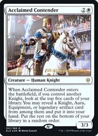 Acclaimed Contender - Prerelease Cards - Magic: The Gathering card