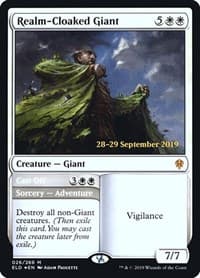 Realm-Cloaked Giant - Prerelease Cards - Magic: The Gathering card