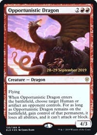 Opportunistic Dragon - Prerelease Cards - Magic: The Gathering card