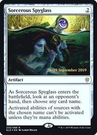 Sorcerous Spyglass (ELD) - Prerelease Cards - Magic: The Gathering card