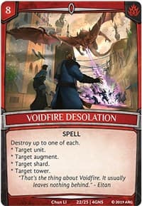 Voidfire Desolation - Expansion Pack 2: Genesis - Argent Saga TCG card