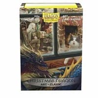 Dragon Shield Limited Edition Art Sleeves - Christmas Dragon (100-Pack) - Dragon Shield Card Sleeves - Card Sleeves card